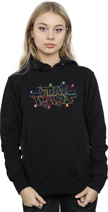 Image du produit Star Wars - Sweat à capuche SUBWAY MAP LOGO - Femme (XXL)
