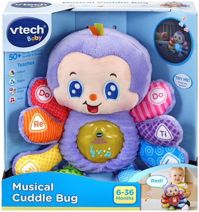 Produktbild VTech 528603 Baby Soft Plush Ladybug with Sounds and Phrases, Light (English Version) 6+ Months