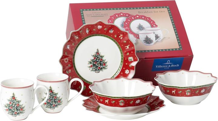 Produktbild Villeroy & Boch Breakfast for 2 rot, Set 6tlg. Toy's Delight (6 Stk.)