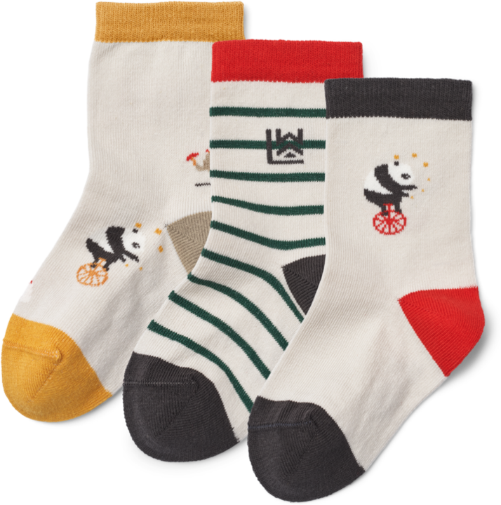 Liewood 3Pack Socken Silas Circus Sandy Mix