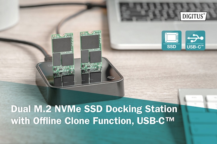 Produktbild Digitus Dual M.2 NVMe SSD Docking Station