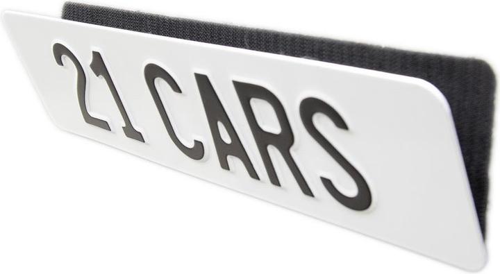 Actual product image 21CARS Velcro licence plate holder motorcycle/scooter (Rear, Long format)