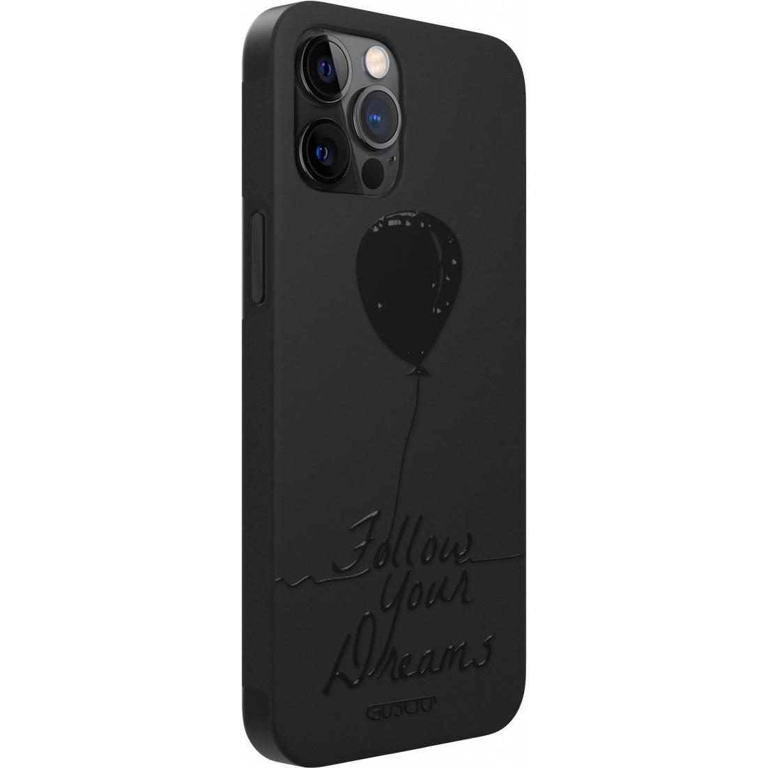 Thumbnail - Guscio iPhone 12 Pro Max - Skin Feeling Cover Follow Your Dreams (Apple iPhone 12 Pro Max), Smartphone Hülle, Schwarz