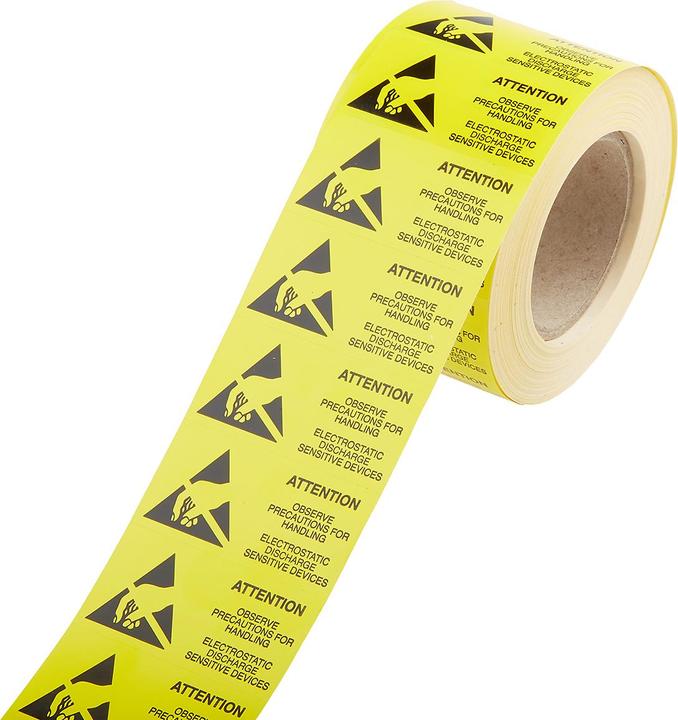 Produktbild RS PRO ESD Warnetikett 25X45MM
