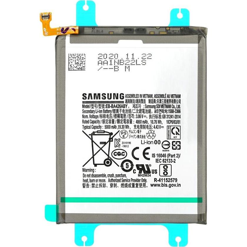 Samsung Akku EB-BA426ABY 5000mAh A426/A326/A726 Galaxy A42/A32/A72 5G GH82-24377A, Smartphone Akku