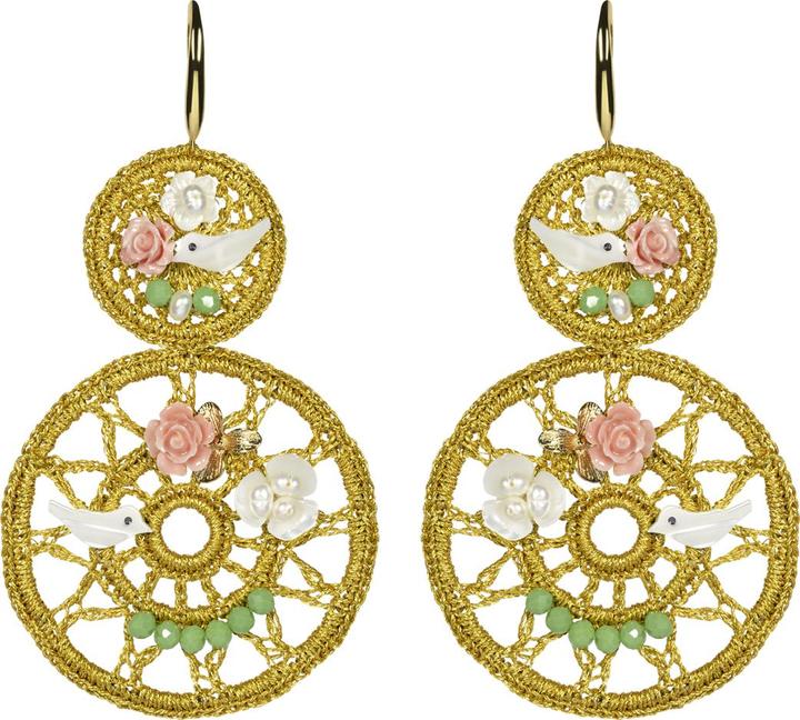 Image du produit Uzurii Dreamcatcher or Boucles d'oreilles (Argent massif de 925)