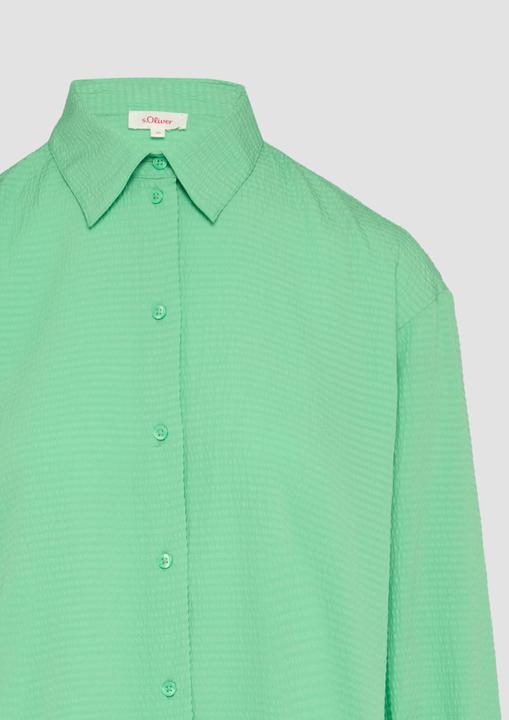 Image du produit s.Oliver Bluse Strukturierte Hemdbluse mit Raffung (34)