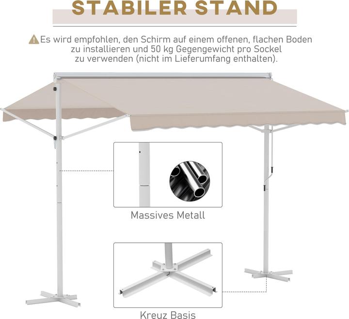 Immagine prodotto Outsunny Tenda da sole (2.94 m)