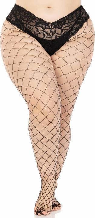 Produktbild Leg Avenue Grobmaschige Netzstrumpfhose schwarz (XL)
