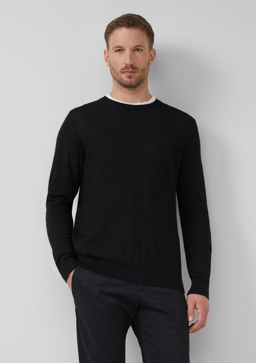 Produktbild s.Oliver Strickpullover Strickpullover aus reiner Merinowolle (S)