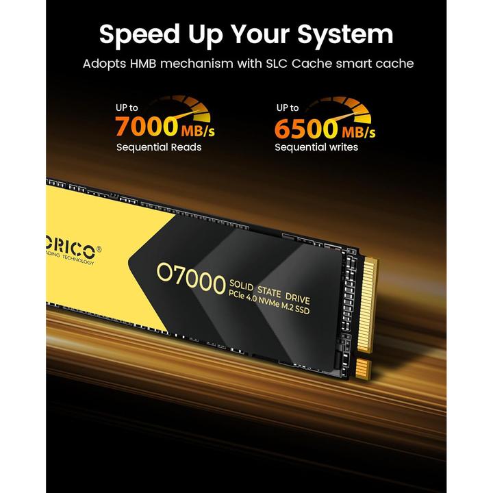 Actual product image Orico 1TB O7000 M.2 NVMe 2280 R7000:W6500 (1000 GB, M.2 2280)