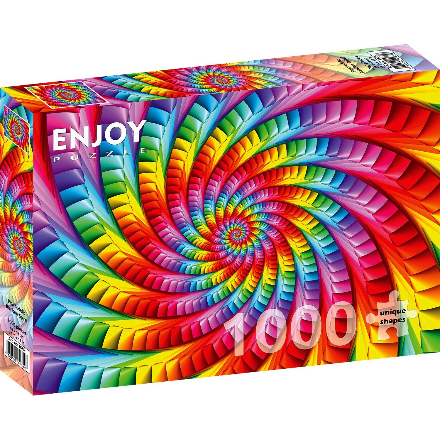 Enjoy Puzzle ENJOY-1635 - Psychedelic Rainbow Spiral, Puzzle, 1000 Teile (1000 Teile)
