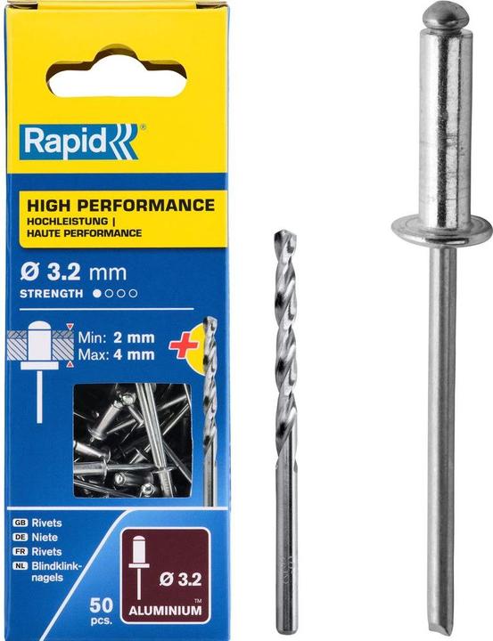 Actual product image Rapid Universal blind rivet Ø 3.2 x 8 mm