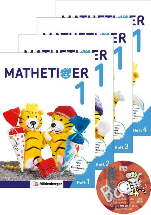 Produktbild Mathetiger 1 - Jahreszeiten-Hefte (4 Hefte). Neubearbeitung (Deutsch, Thomas Laubis, 2024)