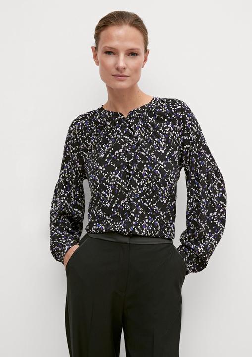 Image du produit Comma Bluse Viskosebluse mit abstraktem Muster (44)