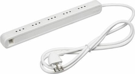 Produktbild Bticino 3630USD Ultraslim Steckdosenleiste mit 5 kleinen Steckdosen 10 A, ideal für kleine Räume, Fa (5x, 1.50 m)