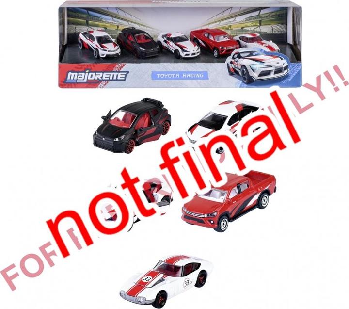Actual product image Majorette Toyota Racing 5 Pieces Giftpack