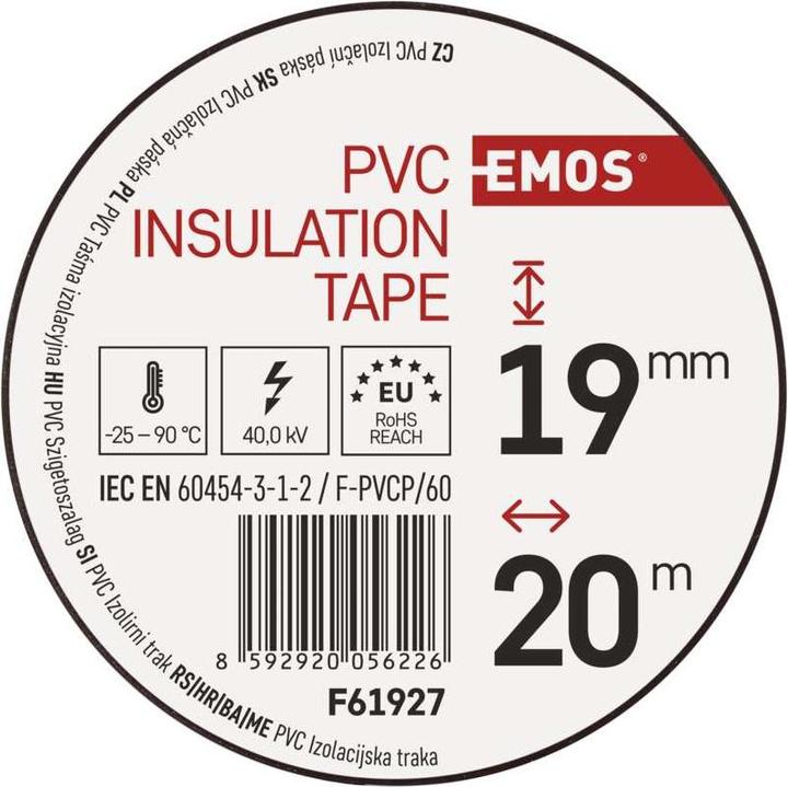 Actual product image Emos Insulating tape PVC 19mm/20m Brown (19 mm)
