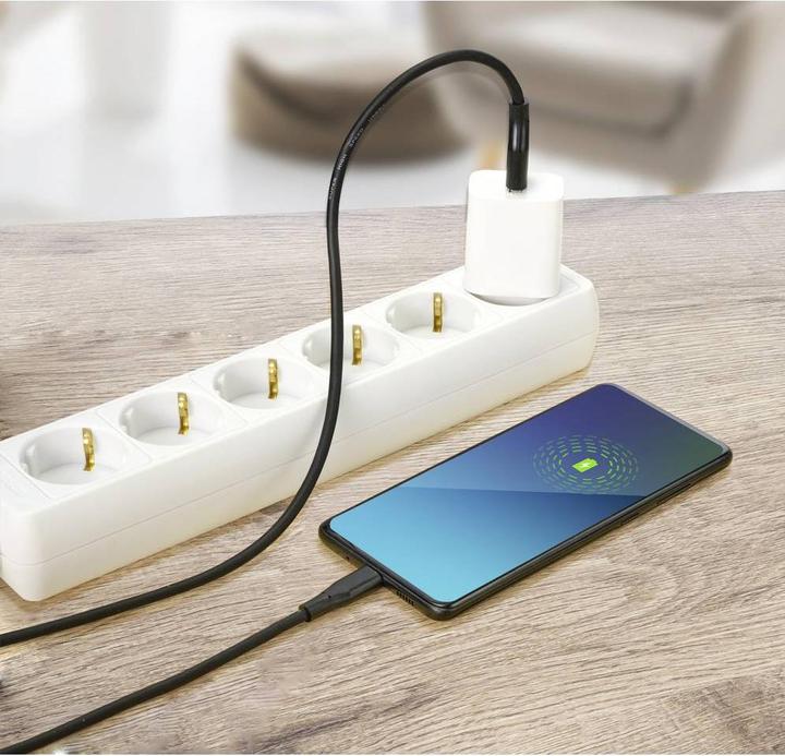 Produktbild Renkforce USB-Kabel USB 3.2 Gen1 3.0 3.1 USB-C Stecker 3.00 m Schwarz (3 m, USB 3.2 Gen 1, 15 W)