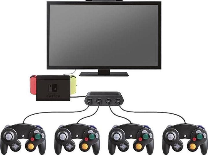 Immagine prodotto Steelplay Adattatore per controller GameCube -neliporttinen adapteri, Switch (Switch)