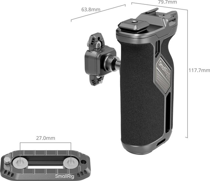 Produktbild SmallRig HawkLock H21 Quick Release Rotating Side Handle Kit 4485 (Griff)