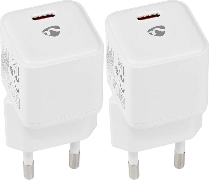 Produktbild Nedis USB C Netzteil, Schnellladegerät mit Smart IC-Technologie, 2er-Set (20 W)