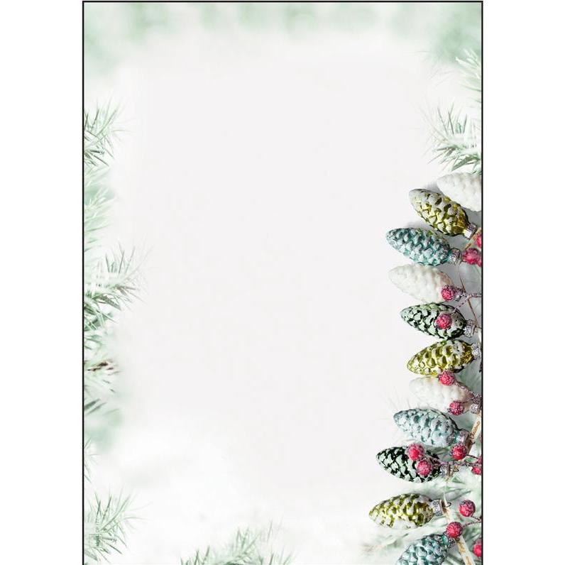 Sigel, Kopierpapier, W'Designpapier Christm.Garl.A4 (90 g/m², 100 x, A4)