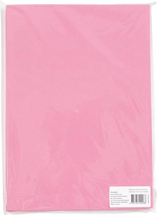 Actual product image Creativ Company EVA Foam Vellen Roze A4, 10pcs.