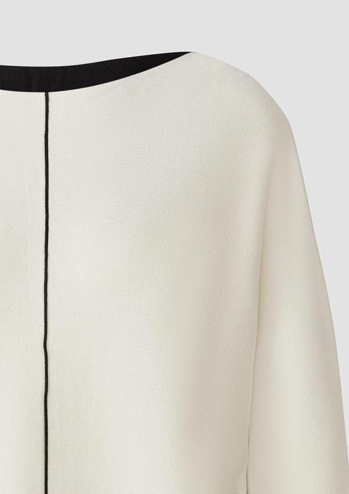 Produktbild s.Oliver Strickpullover Strickpullover mit Colour-Blocking und Fledermausärmeln (48)