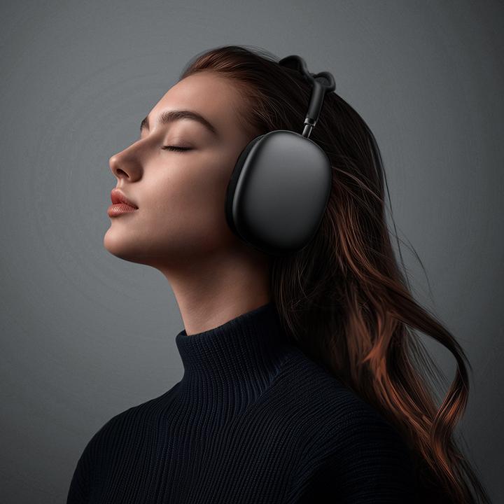 Immagine prodotto Borofone BO35 Niedliche Bluetooth-Over-Ear-Kopfhörer Dunkelgrau (45 h, Senza fili)