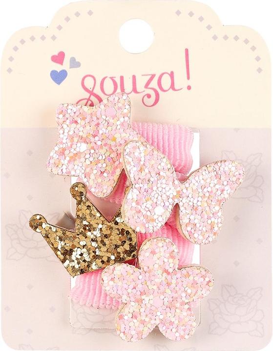 Immagine prodotto Souza per bambini Caroline rosa, 4 pezzi. (Elastico per capelli)