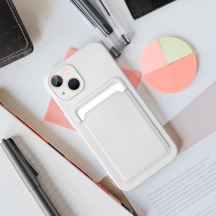 Image du produit OEM Back panel cover CARD case for IPHONE 15 white (Apple iPhone 15)