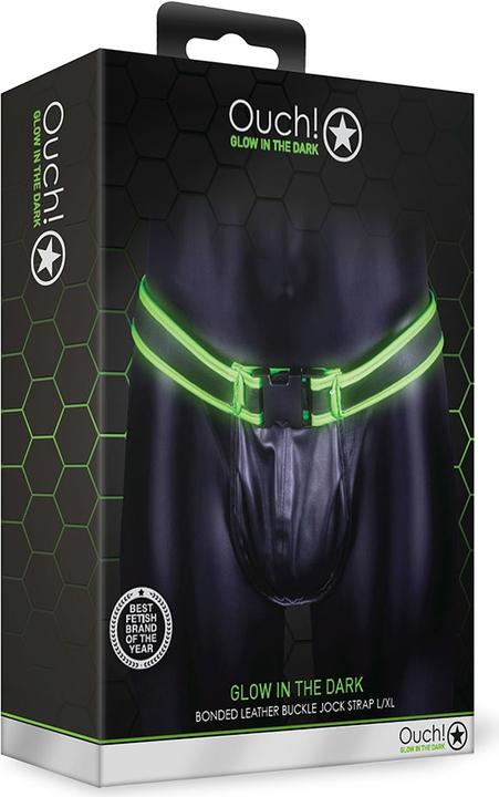 Produktbild Ouch! Buckle Jock Strap - Glow in the Dark (L)