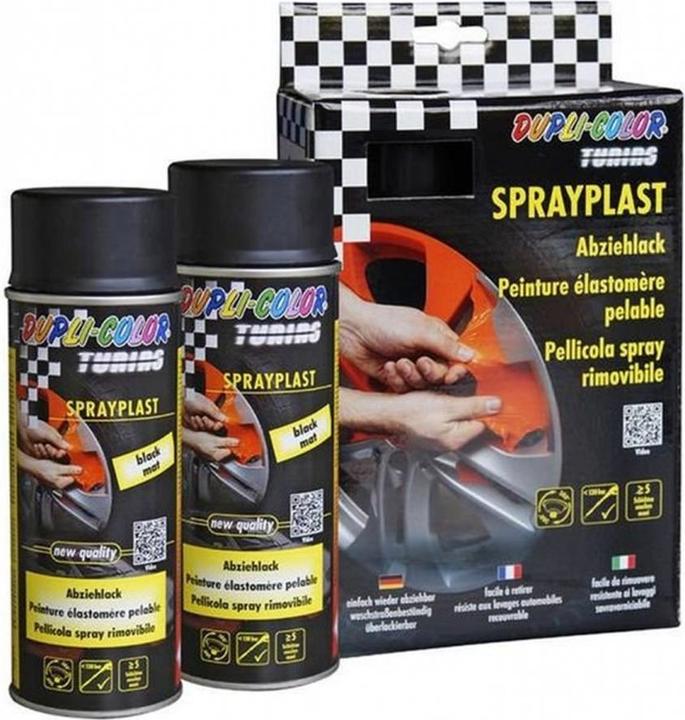 Produktbild Dupli-Color Sprayplast Set (Schwarz Glanz, 0.40 l)