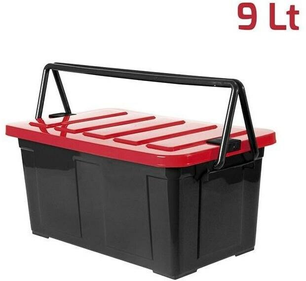 Image du produit Edi Baur Transportbox Hobby Rot/Schwarz, Breite: 36 cm, Höhe: 22 (36 cm, 9 l)