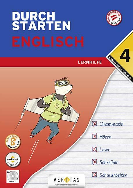 Produktbild Durchstarten, Englisch Mittelschule/AHS, 4. Klasse, Lernhilfe, Übungsbuch mit Lösungen und (Deutsch, Franz Zach, Julie Eiwen, Nicole Eisinger-Müllner, 2023)