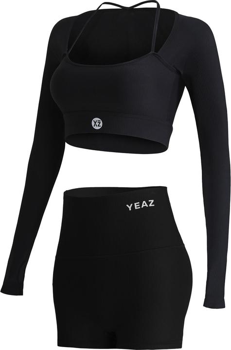 Produktbild Yeaz CLUB LEVEL SET Long Top Shorts L (Black) (L)