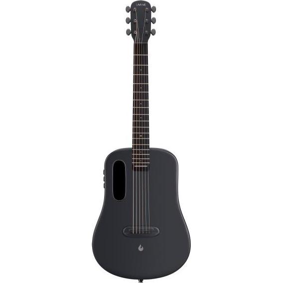Lava Music Gitarre Me Air 36 Zoll Space Black mit Kabel (Akustik Gitarren Set, Airsonic (Kohlefaser-Verbundstoff)), Gita...