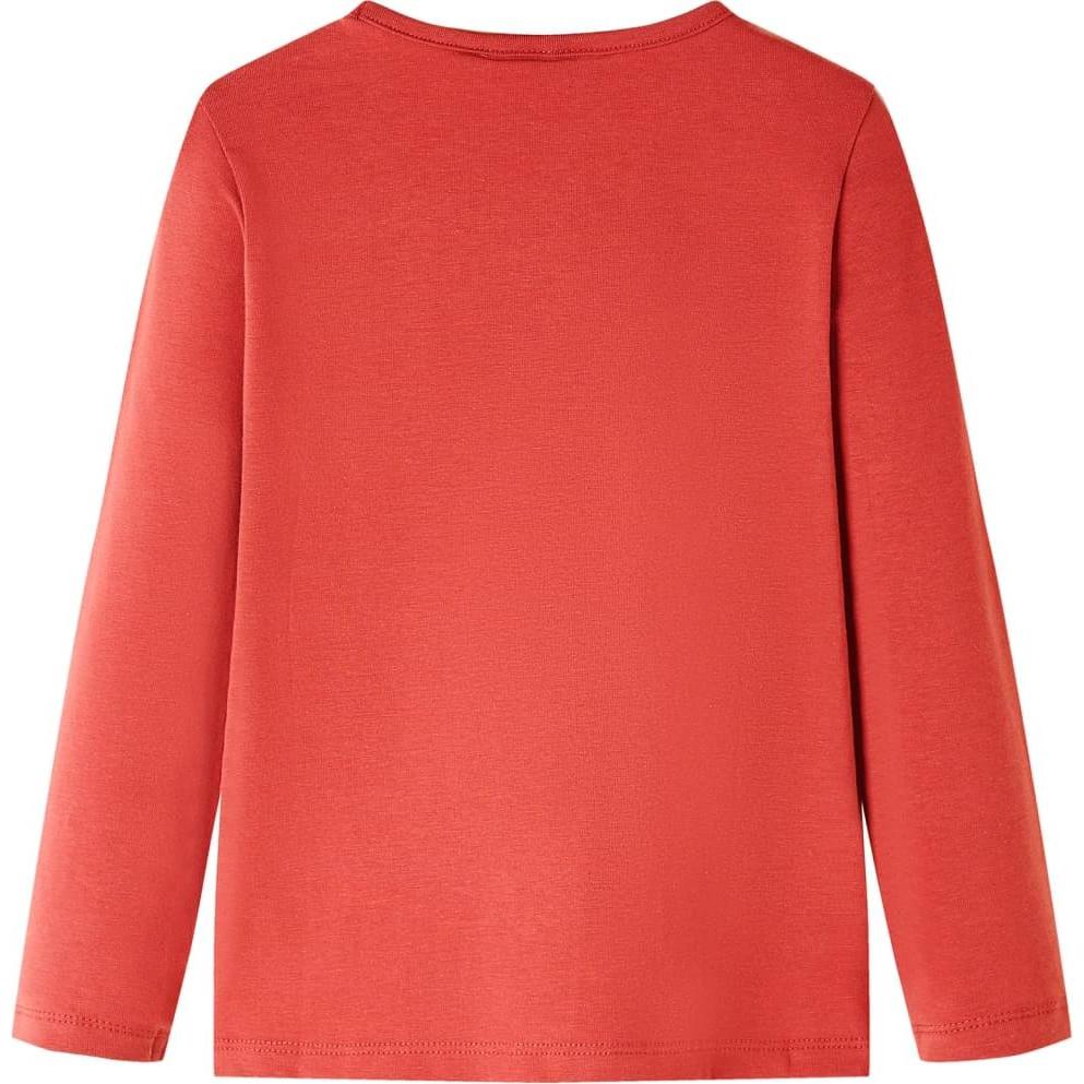 Thumbnail - VidaXL, Jungen, Shirt, Kinder-Langarmshirt Dunkelrot 92,Material: 95 % Baumwolle. 5, Rot, (92)