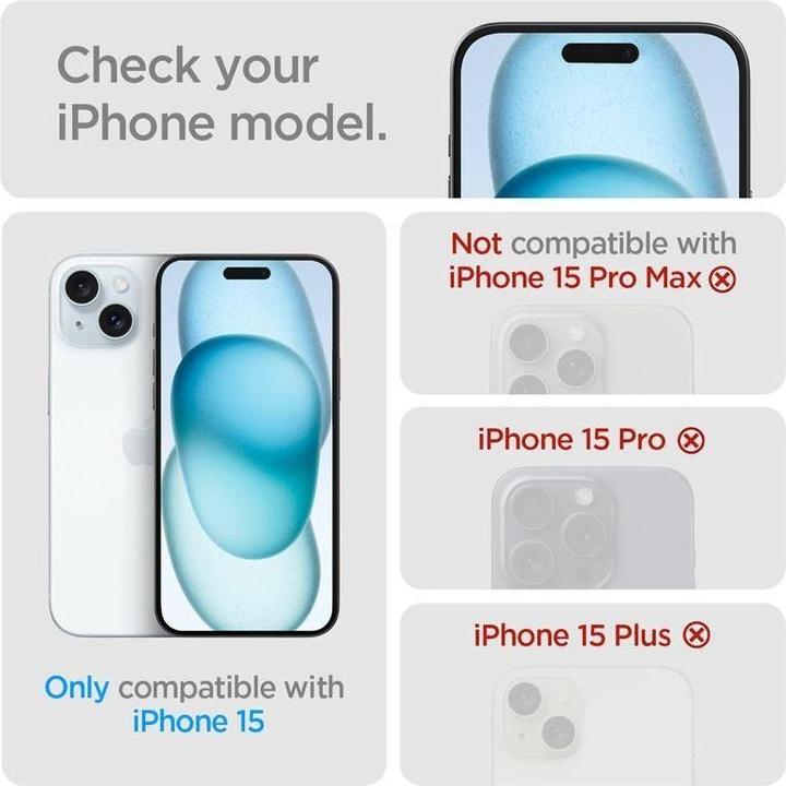 Actual product image Spigen Szk?O Hartowane Glas.Tr?Ez Fit? Iphone 15 Privacy