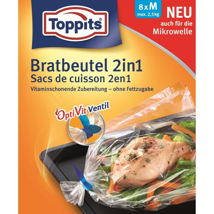Produktbild Toppits Bratbeutel 2in2 (8 x)