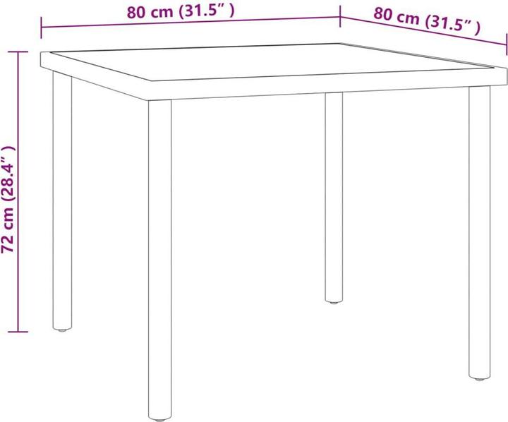 Produktbild vidaXL Garten Essgruppe