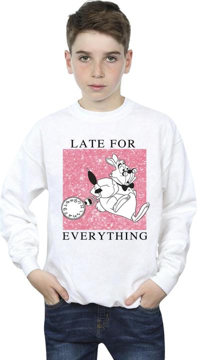 Produktbild Disney Jungen Alice im Wunderland Weisses Kaninchen Sweatshirt (128)