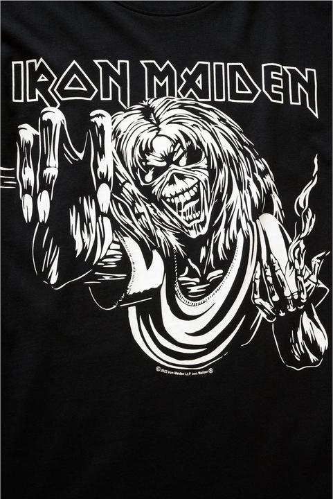 Actual product image Brandit Iron Maiden Tee Shirt Design 3 ( glow in the dark pigment) - 137557 (L)