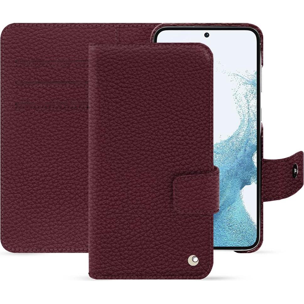 Noreve Lederschutzhülle Samsung Galaxy S23 (Samsung Galaxy S23), Smartphone Hülle, Violett