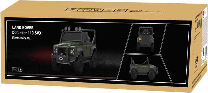 Produktbild Jamara Ride-on Land Rover Defender 110 SVX grün 2,4GHz Li-Power 12.6 (10.80 V)