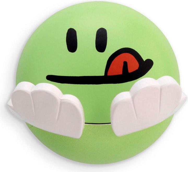 Actual product image Inofix Smiley adhesive hook, green