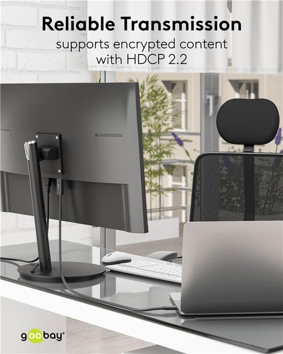 Produktbild Goobay HDMI – USB C (1 m, USB Typ C, HDMI, 2.0)