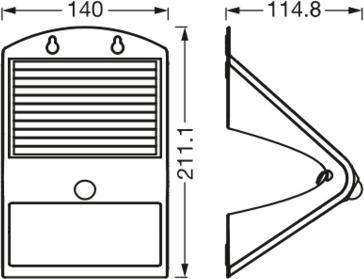 Actual product image Ledvance ENDURA Flood Solar Butterfly (500 lm)