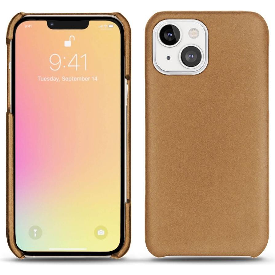 Noreve Lederschutzhülle (Apple iPhone 13 mini), Smartphone Hülle, Beige